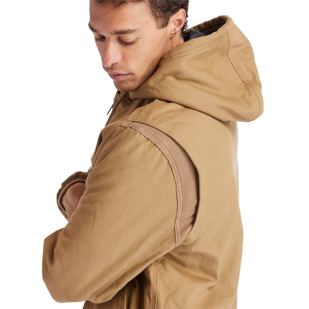 Chaquetas Timberland Hombre Pro® Gritman Lined, Sin Capucha Lona Marrones - Chile ACV-607231